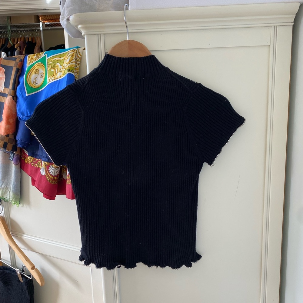 Zara Knit Blouse Top - Picture 5 of 9